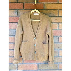 Organic by John Patrick Baez Cashmere Cardigan Sweater | Brown | Size Small